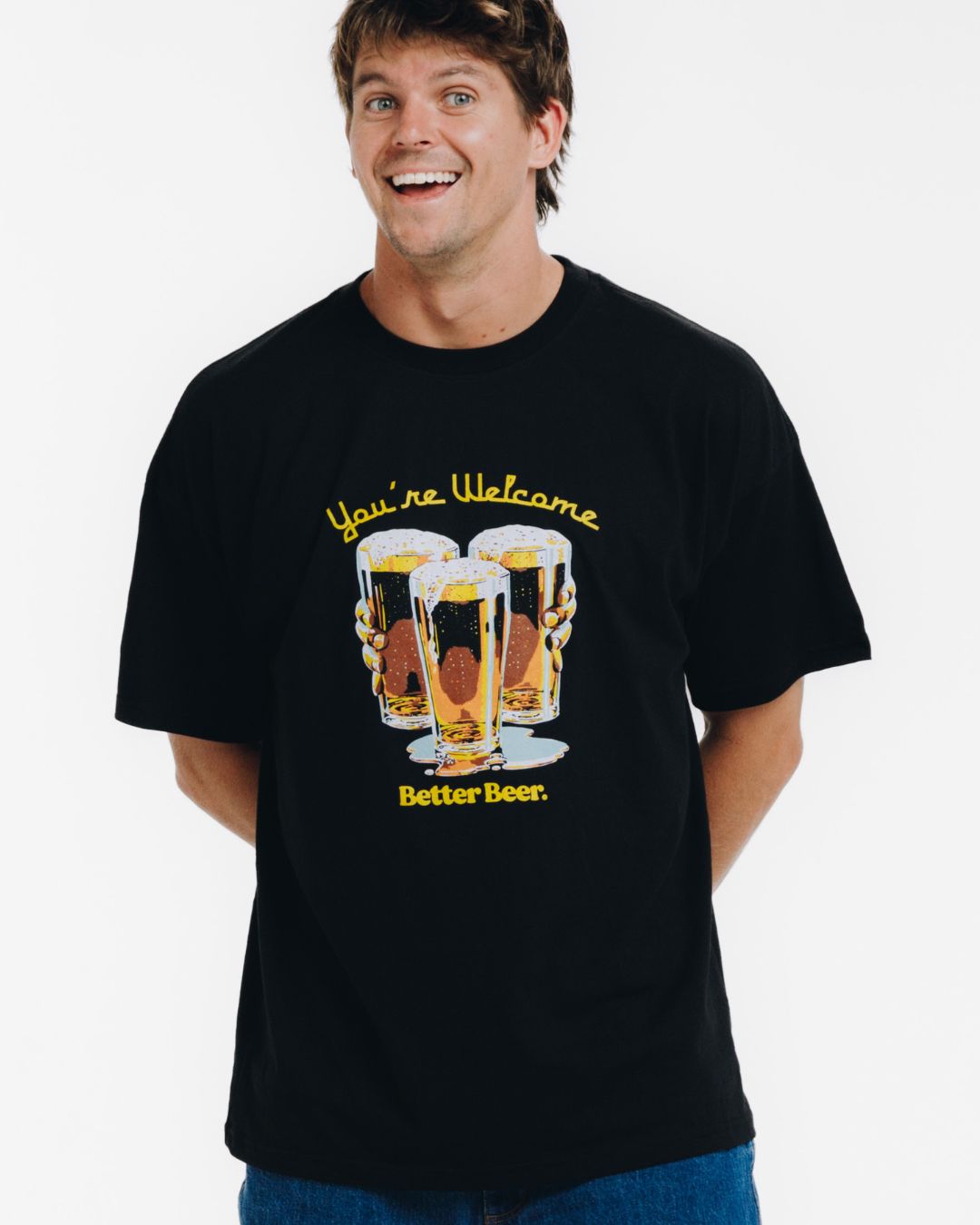 Luke Player My Round Tee Black | Better Beer