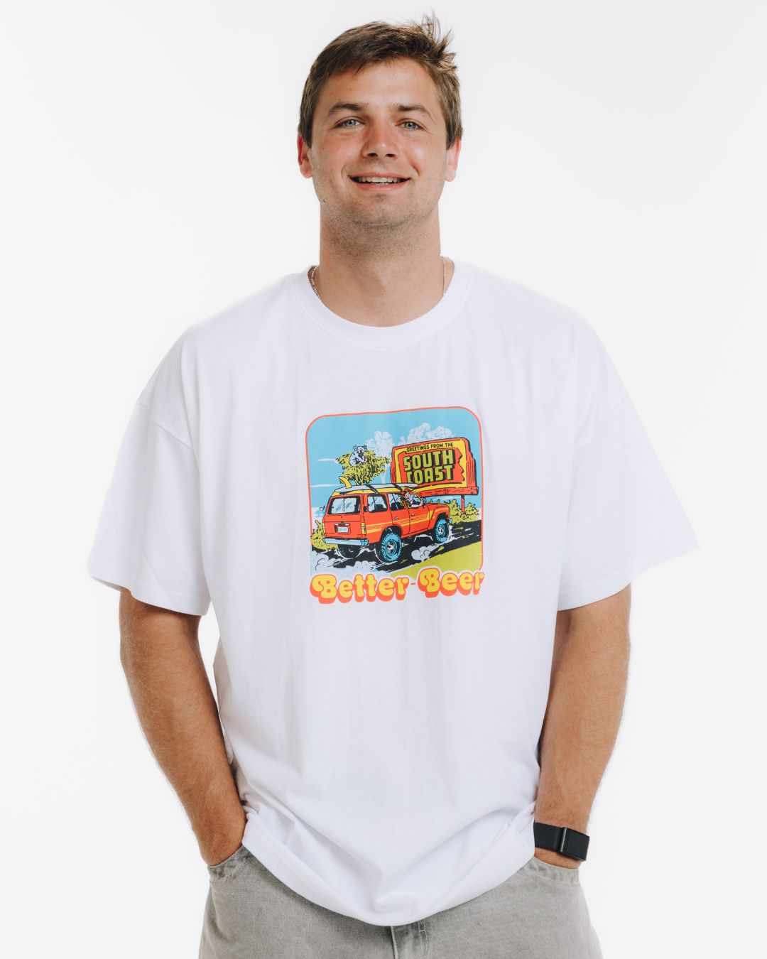 Luke Player South Coast Road Trip Tee White | Better Beer