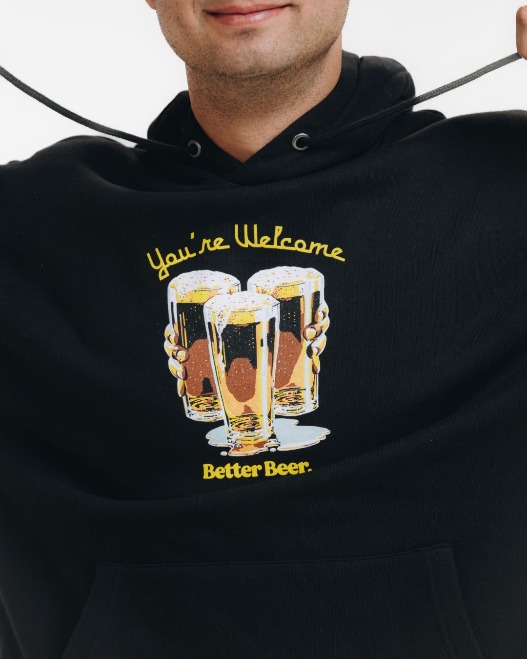 You're Welcome Hoodie - Black